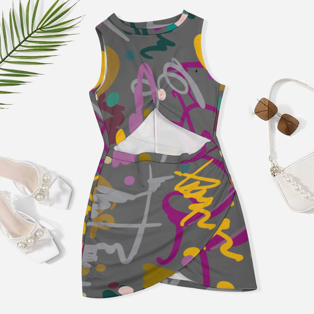 Navel-Baring Cross-Fit Hip Skirt