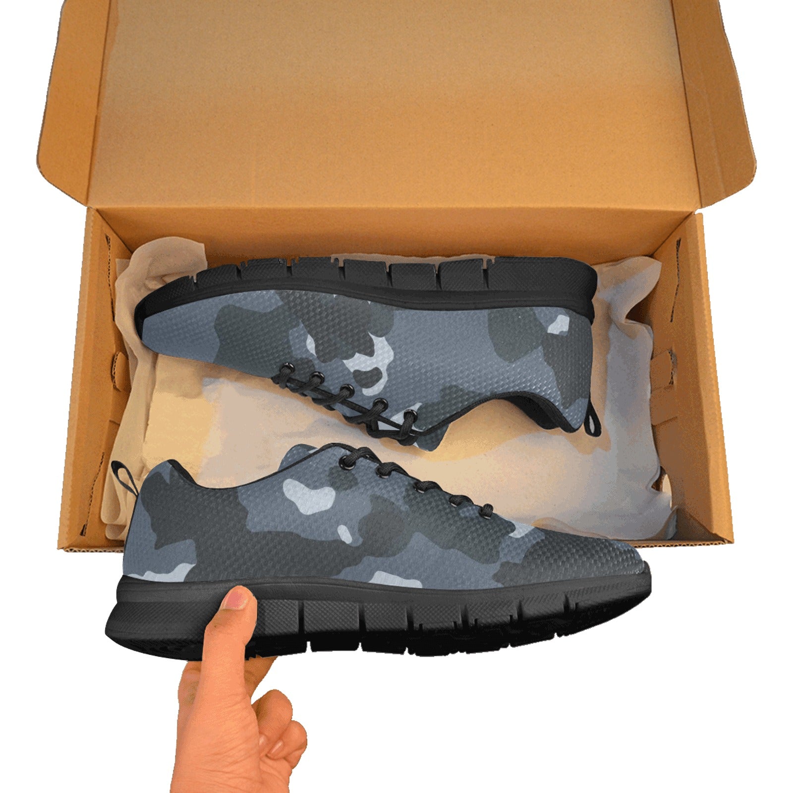 Men's Breathable Camo -Sneakers ( Model 055)