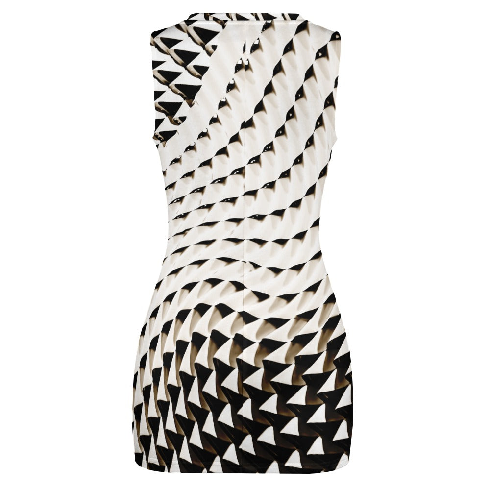 Navel-Baring Cross-Fit Hip Skirt