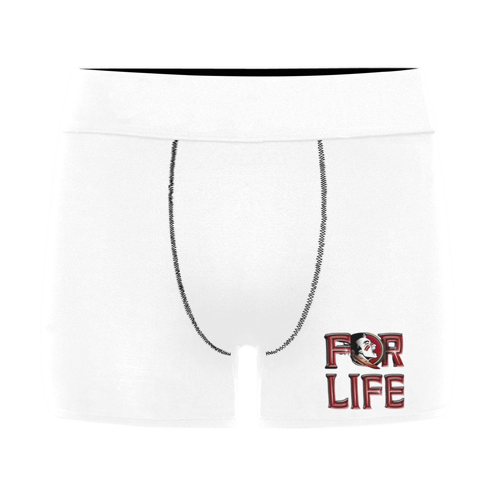 NDO Designs-FSU Football-Florida State-Men's Boxer Briefs with Custom Waistband (L10)