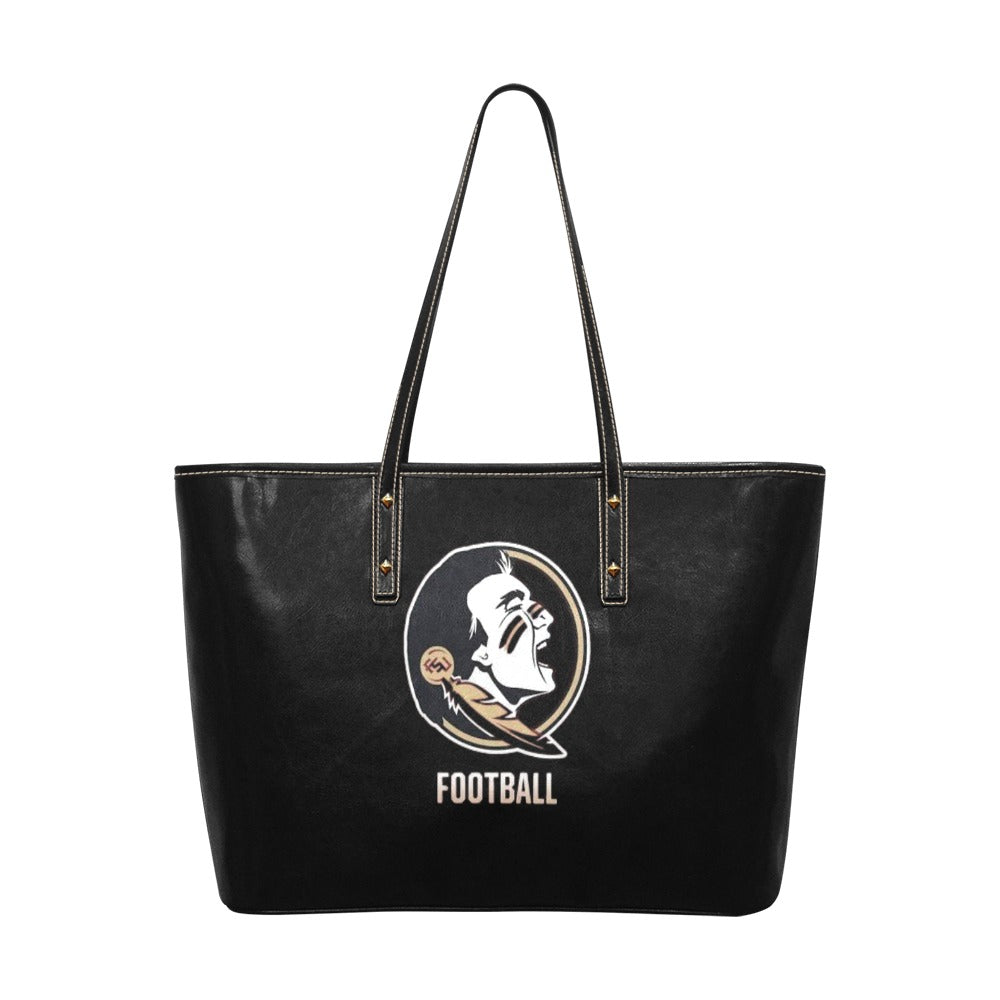 NDO Designs-FSU Seminoles Football-PU Leather Tote Bag