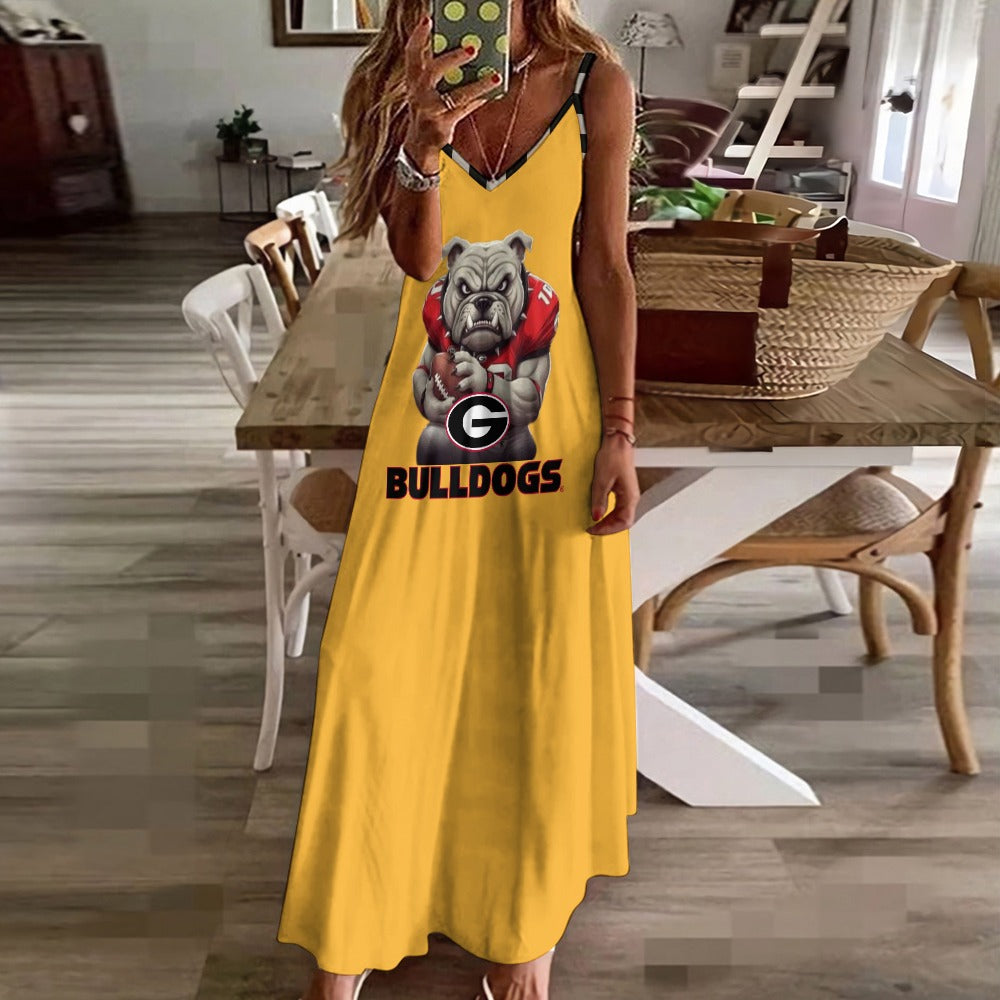 NDO Designs-Georgia Bulldogs-GA-Sling Ankle Long Dress