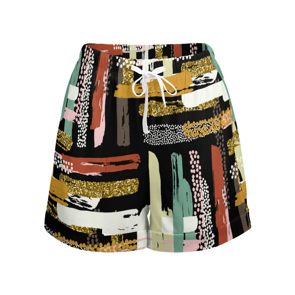 NDO Designs HP High Waist Loose Elastic Waist Shorts