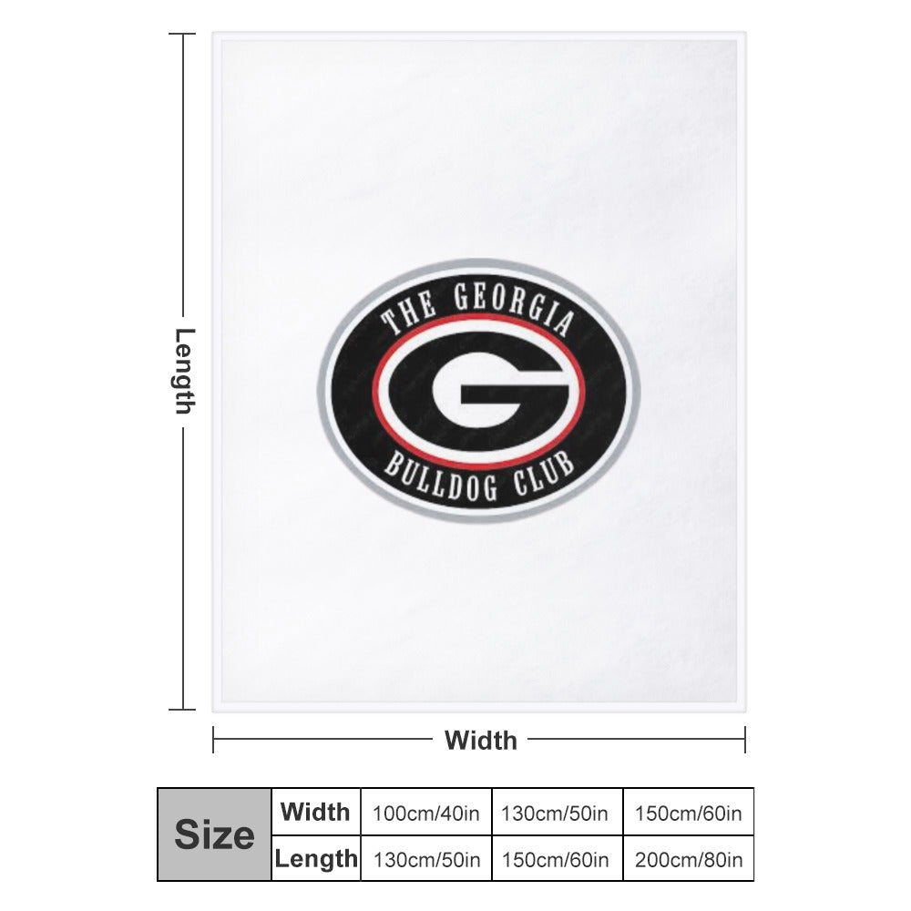 NDO Designs-GA Bulldogs Super Soft Flannel Blanket Multiple Sizes