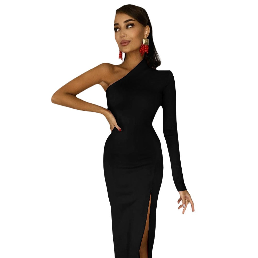 NDO Designs Half Sleeve Slit Dress
