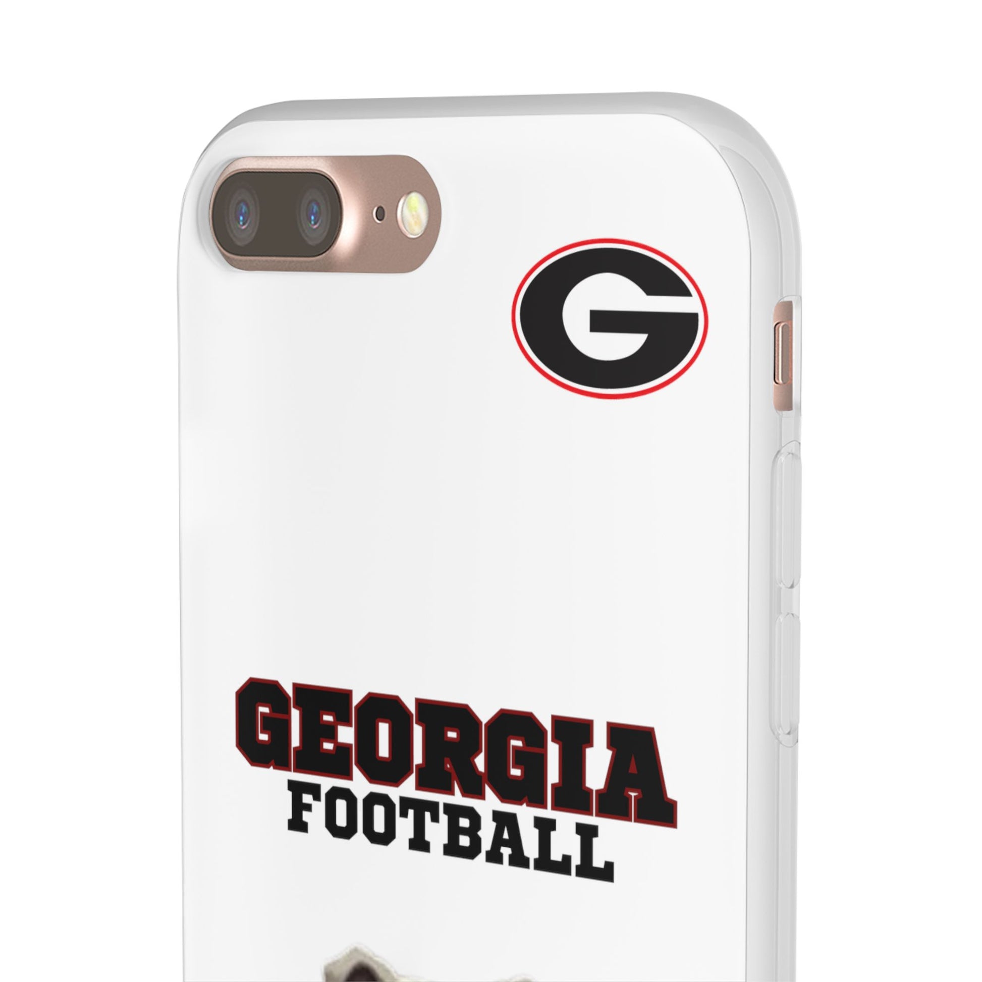 Bulldog Flexi Case for Georgia Fans, Sports Phone Cover, Football Gift, Personalized Phone Case, Pet Lovers Accessory