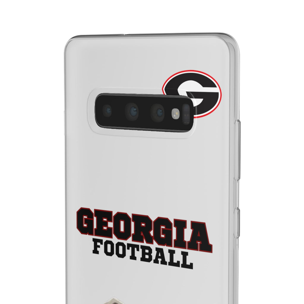 Bulldog Flexi Case for Georgia Fans, Sports Phone Cover, Football Gift, Personalized Phone Case, Pet Lovers Accessory