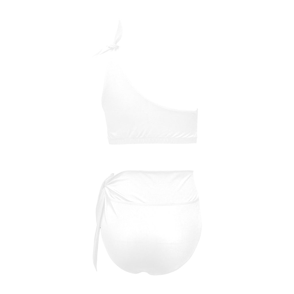 NDO Designs-Georgia Bulldogs-GA-High Waisted One Shoulder Bikini Set (S16)