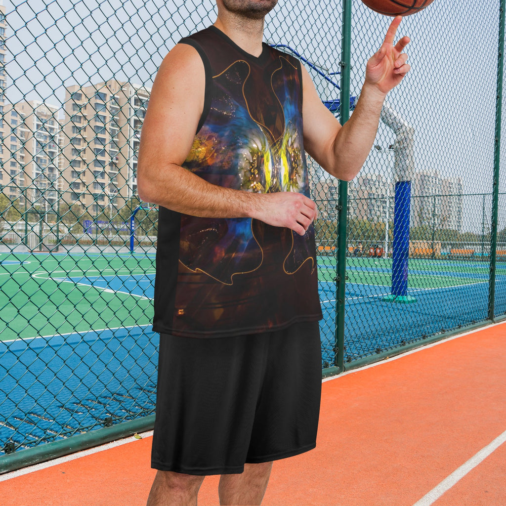 NDO Designs Men's V-Neck Basketball Uniform