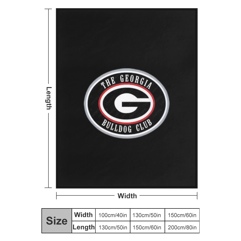 NDO Designs-GA Bulldogs Super Soft Flannel Blanket Multiple Sizes