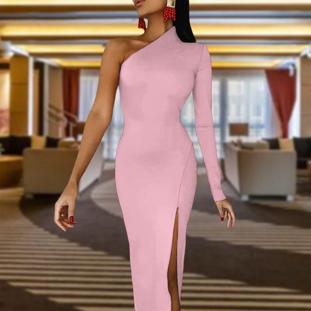 NDO Designs Half Sleeve Slit Dress