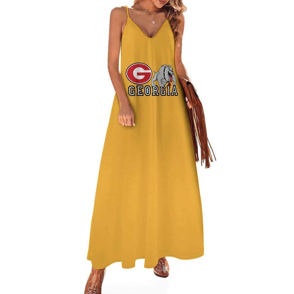NDO Designs-Georgia Bulldogs-GA-Sling Ankle Long Dress