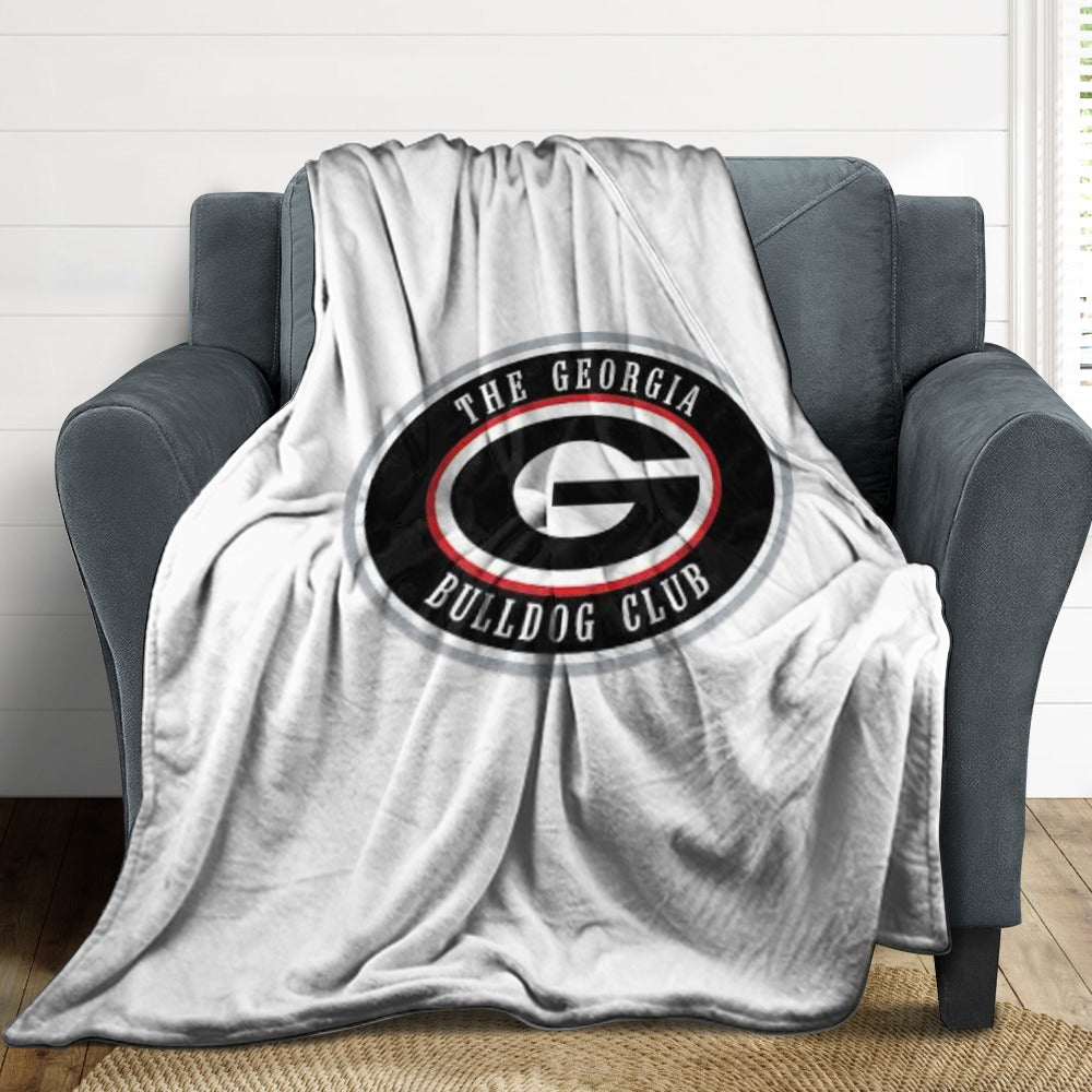 NDO Designs-GA Bulldogs Super Soft Flannel Blanket Multiple Sizes