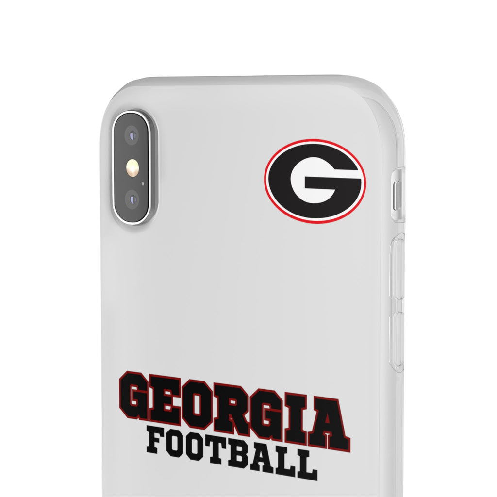 Bulldog Flexi Case for Georgia Fans, Sports Phone Cover, Football Gift, Personalized Phone Case, Pet Lovers Accessory
