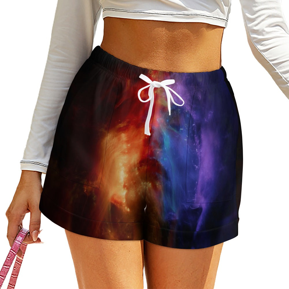 NDO Designs HP High Waist Loose Elastic Waist Shorts