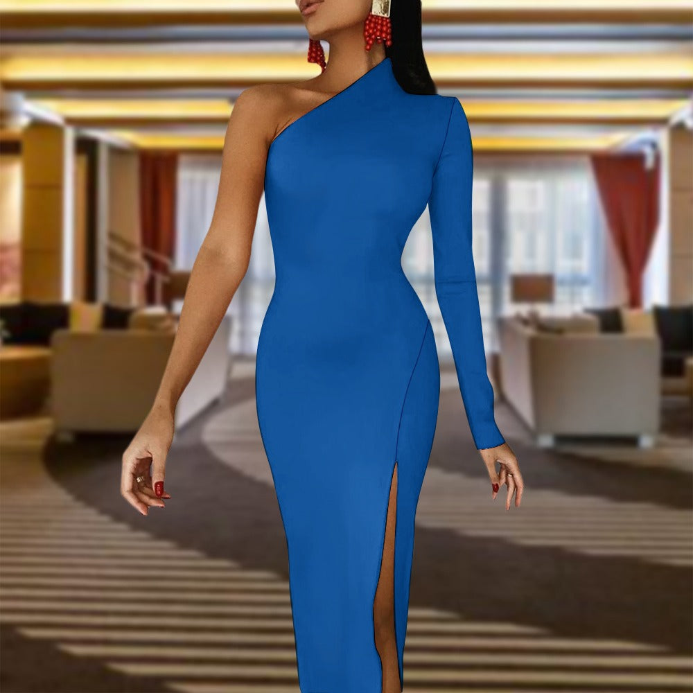 NDO Designs Half Sleeve Slit Dress
