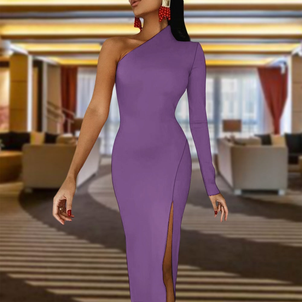NDO Designs Half Sleeve Slit Dress