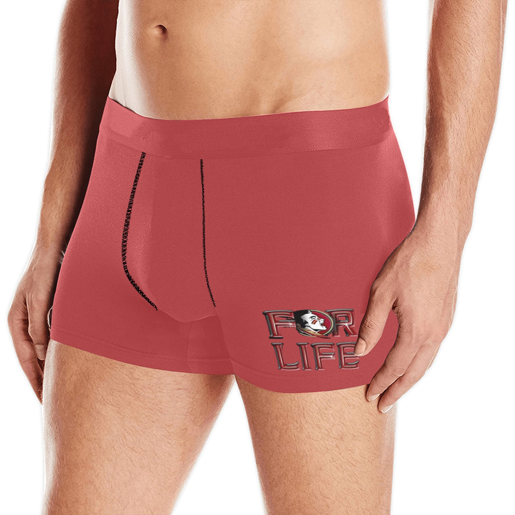 NDO Designs-FSU Football-Florida State-Men's Boxer Briefs with Custom Waistband (L10)