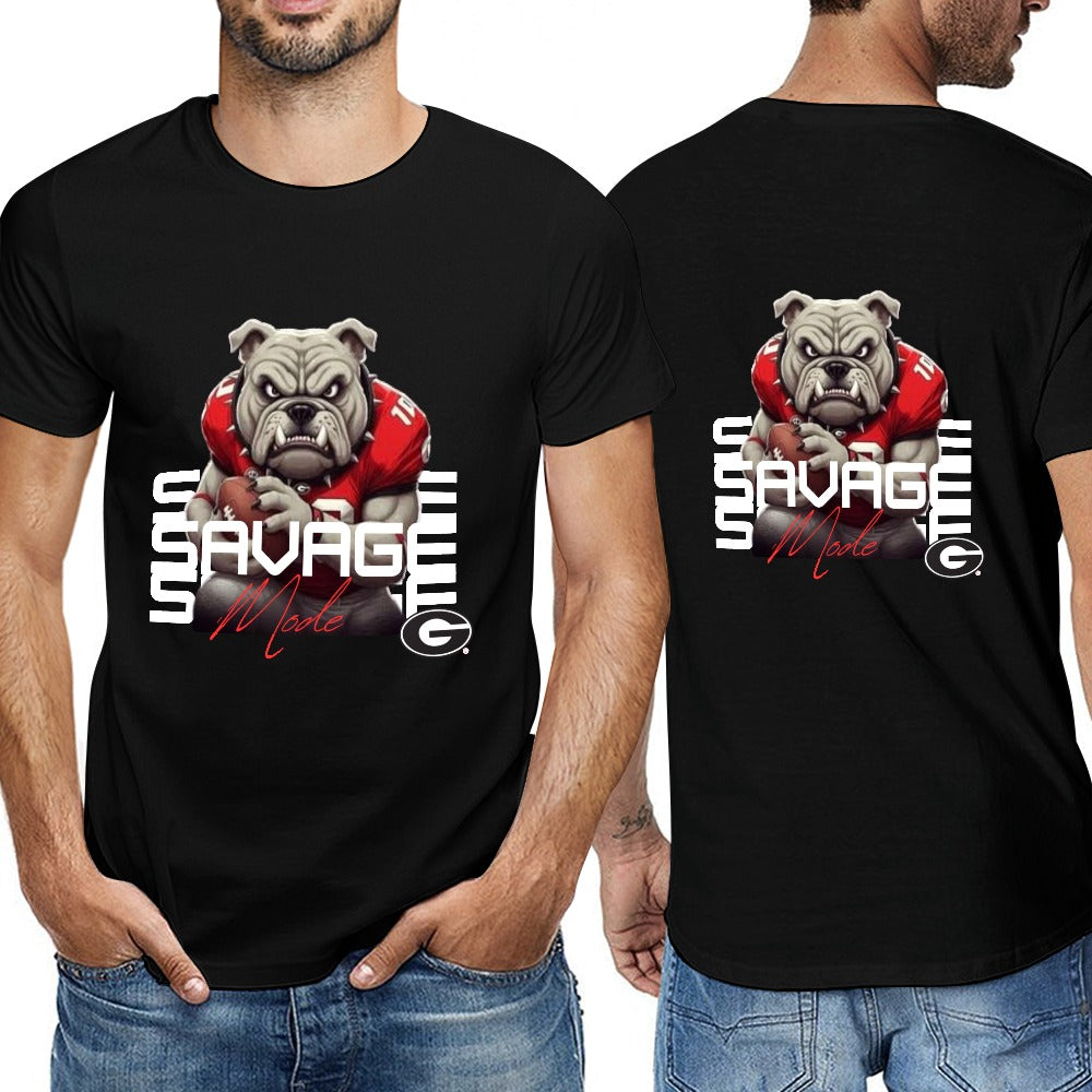 2025 GA Bulldogs Savage New 150g Men's  Short Sleeve T-shirt