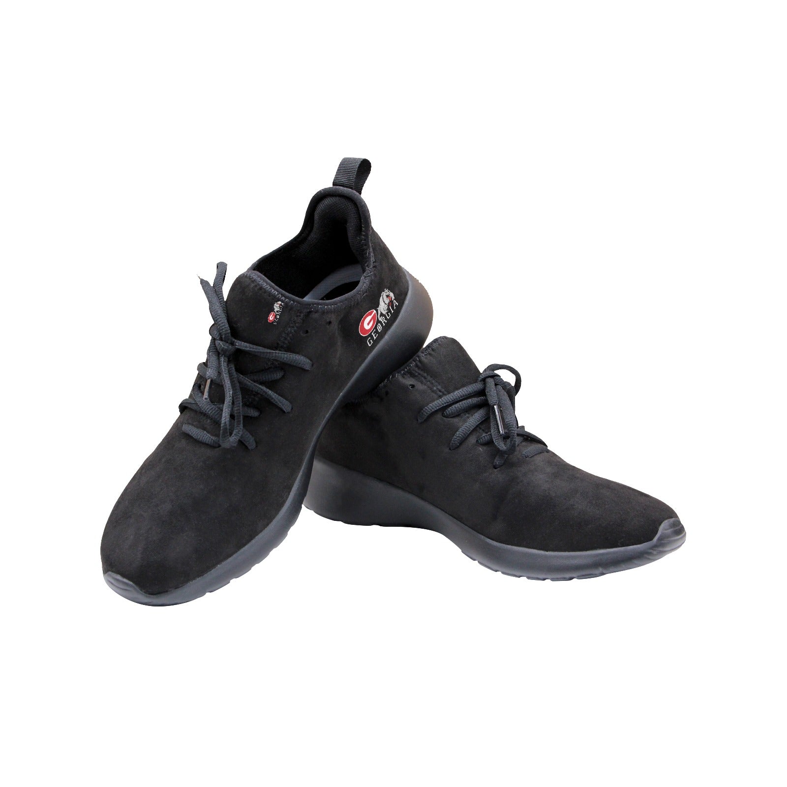 NDO Designs-GA Bulldogs-Football-Men's Slip-On Sneakers (67502)