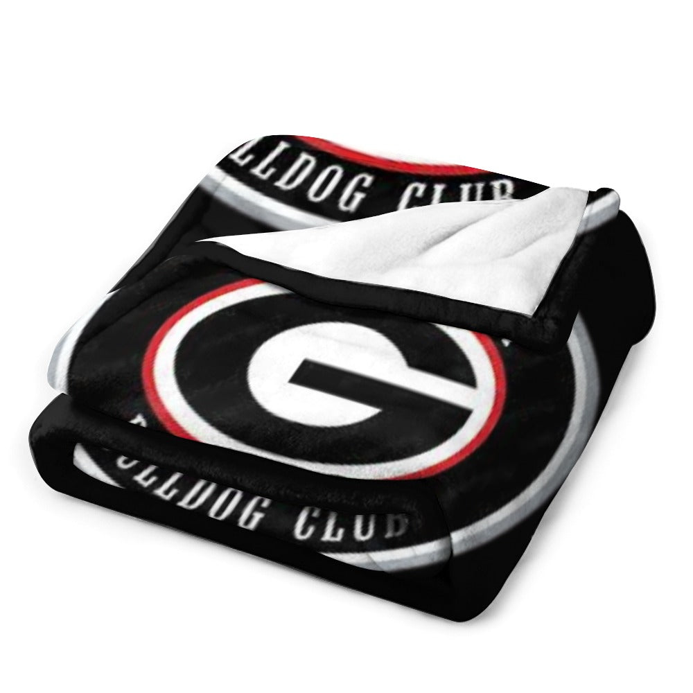 NDO Designs-GA Bulldogs Super Soft Flannel Blanket Multiple Sizes