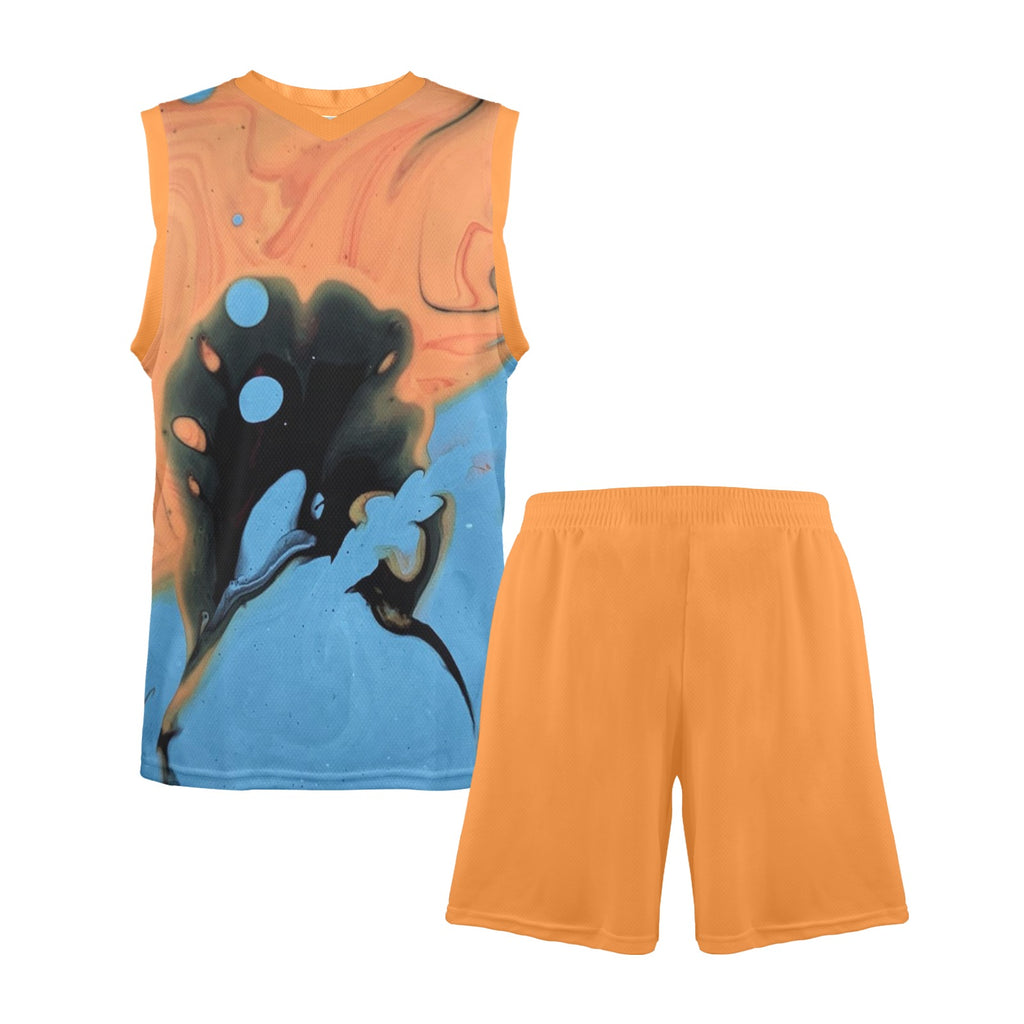 NDO Designs Men's V-Neck Basketball Uniform