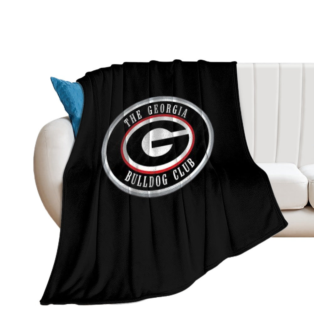 NDO Designs-GA Bulldogs Super Soft Flannel Blanket Multiple Sizes
