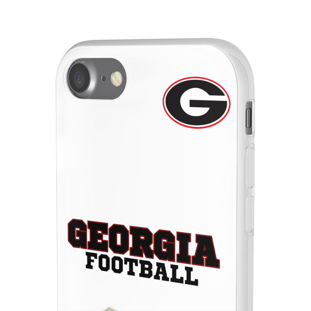 Bulldog Flexi Case for Georgia Fans, Sports Phone Cover, Football Gift, Personalized Phone Case, Pet Lovers Accessory
