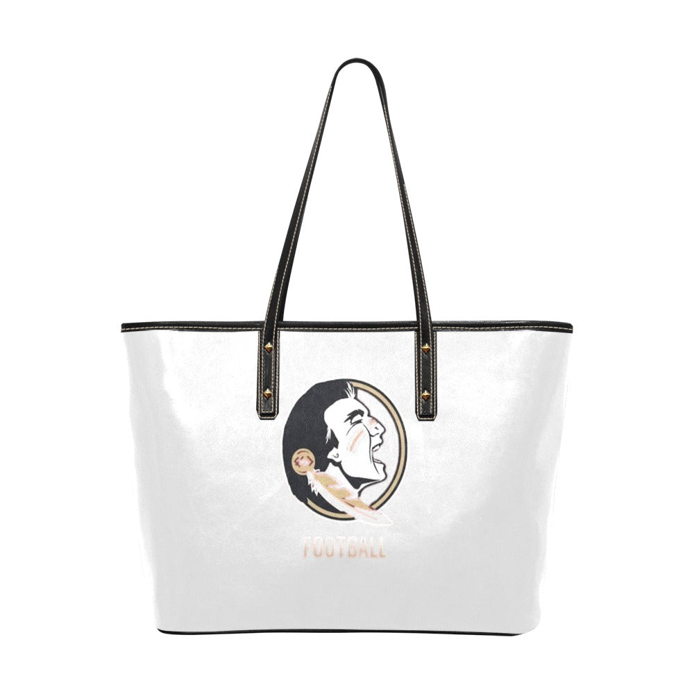 NDO Designs-FSU Seminoles Football-PU Leather Tote Bag