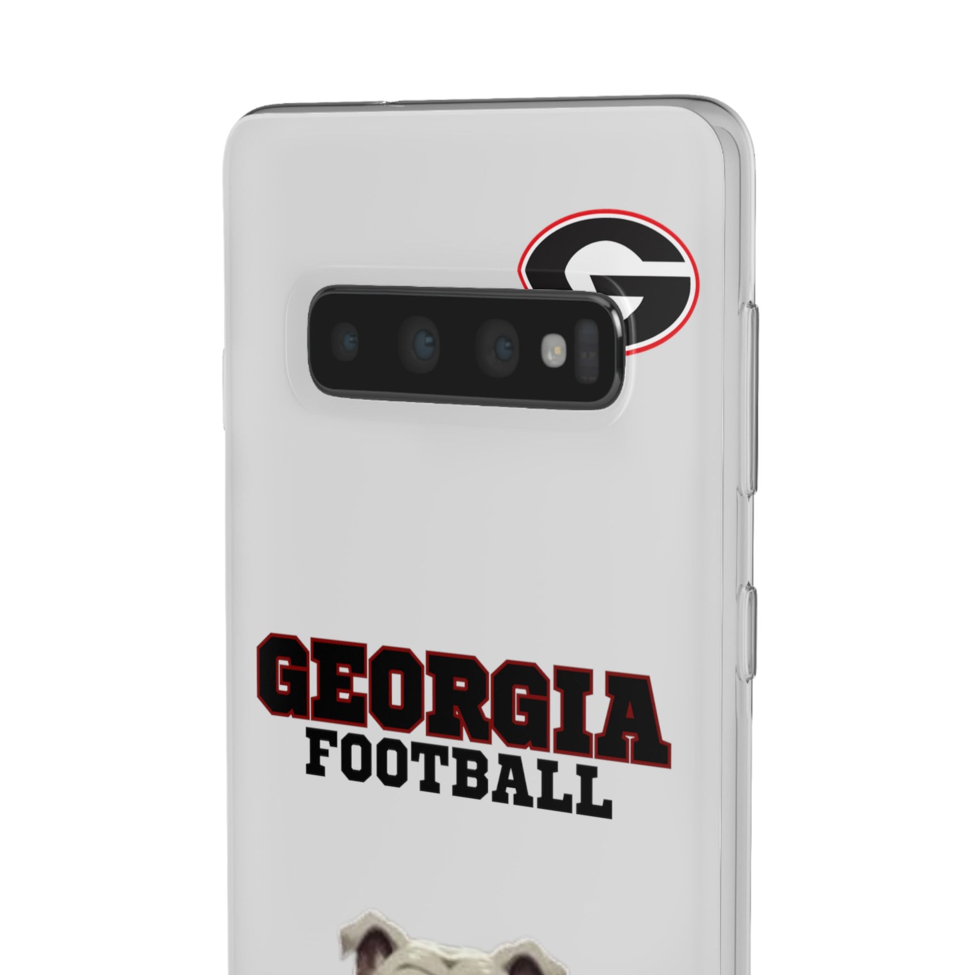 Bulldog Flexi Case for Georgia Fans, Sports Phone Cover, Football Gift, Personalized Phone Case, Pet Lovers Accessory