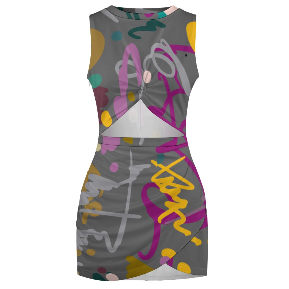 Navel-Baring Cross-Fit Hip Skirt