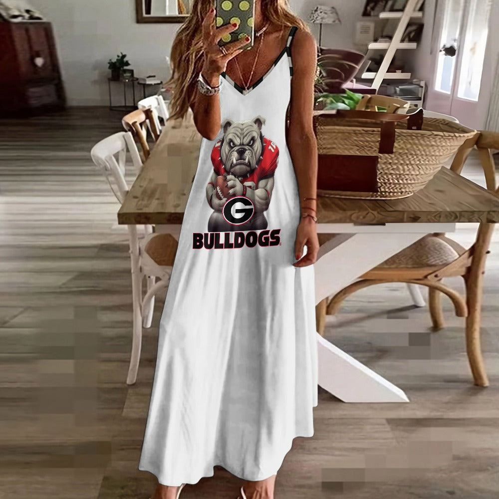 NDO Designs-Georgia Bulldogs-GA-Sling Ankle Long Dress