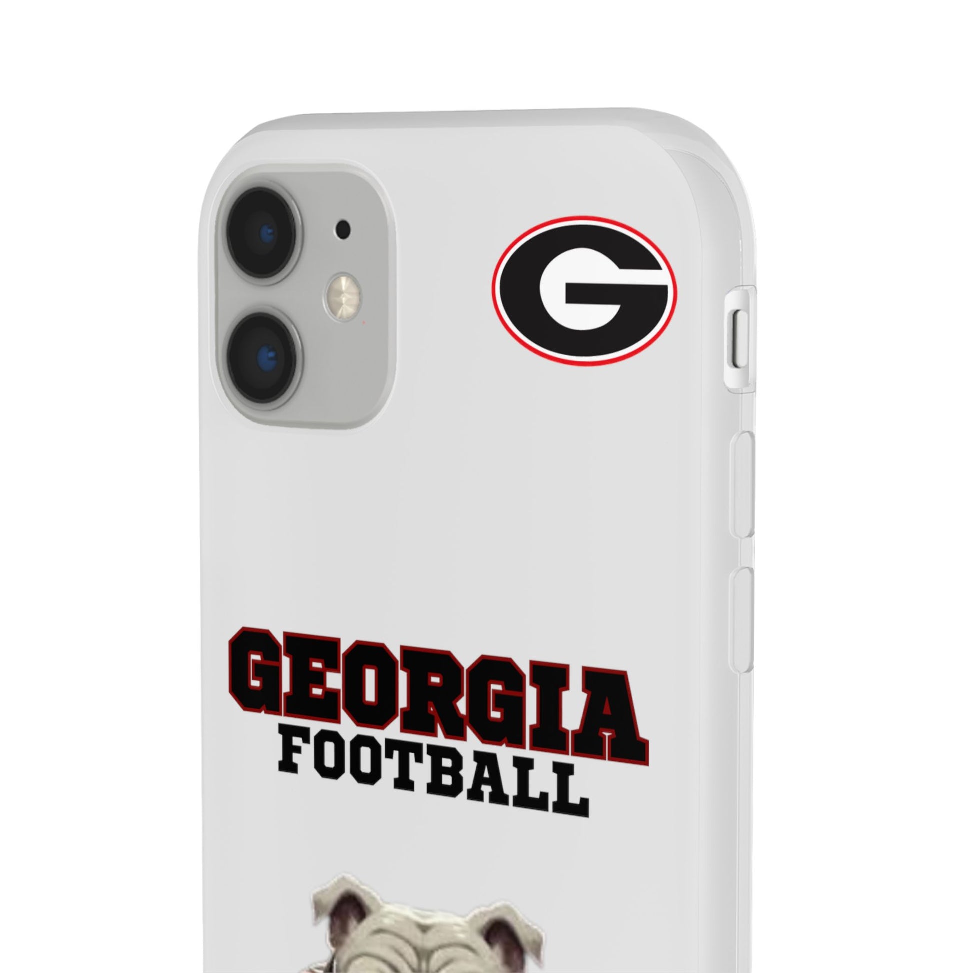Bulldog Flexi Case for Georgia Fans, Sports Phone Cover, Football Gift, Personalized Phone Case, Pet Lovers Accessory