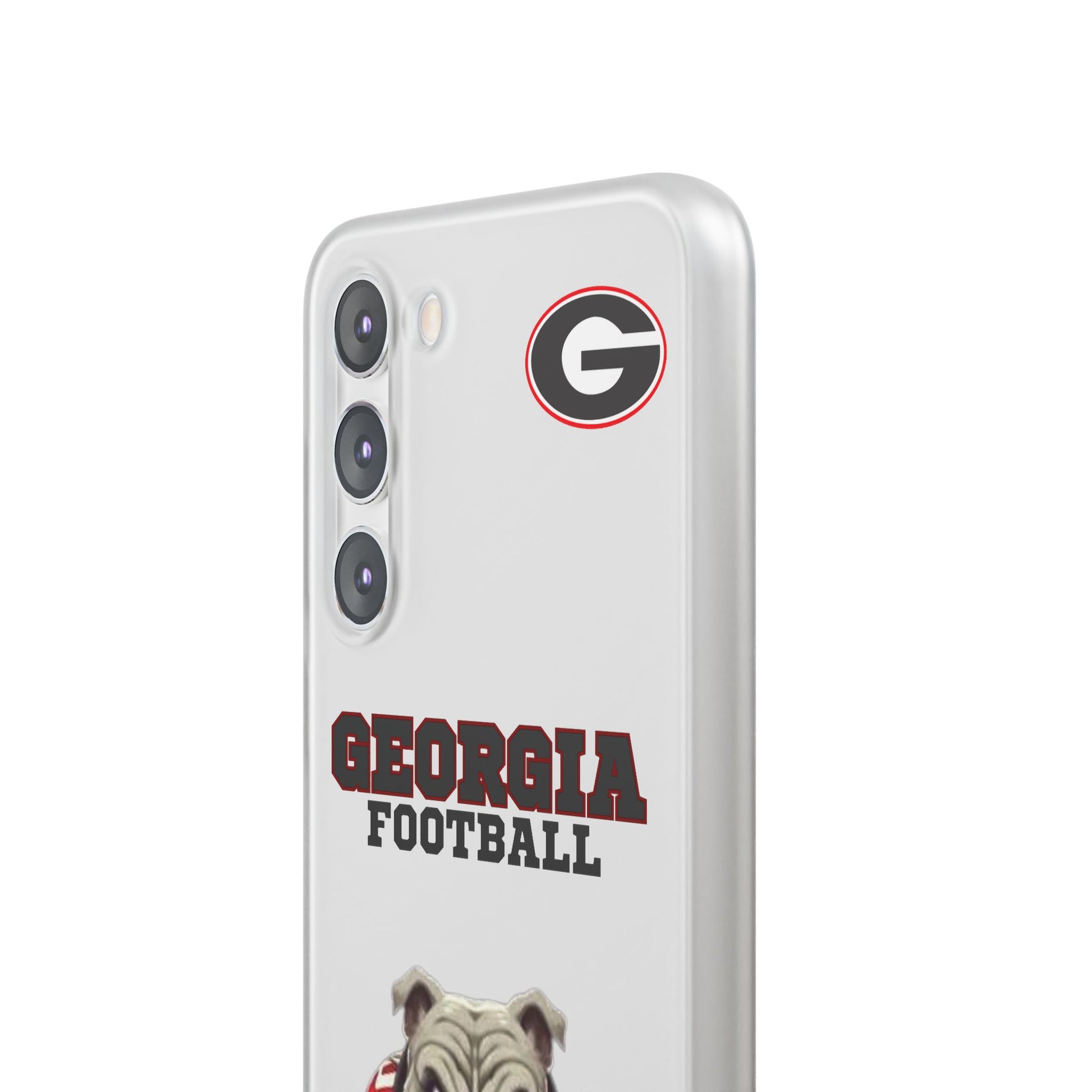 Bulldog Flexi Case for Georgia Fans, Sports Phone Cover, Football Gift, Personalized Phone Case, Pet Lovers Accessory