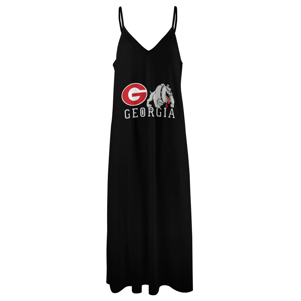 NDO Designs-Georgia Bulldogs-GA-Sling Ankle Long Dress