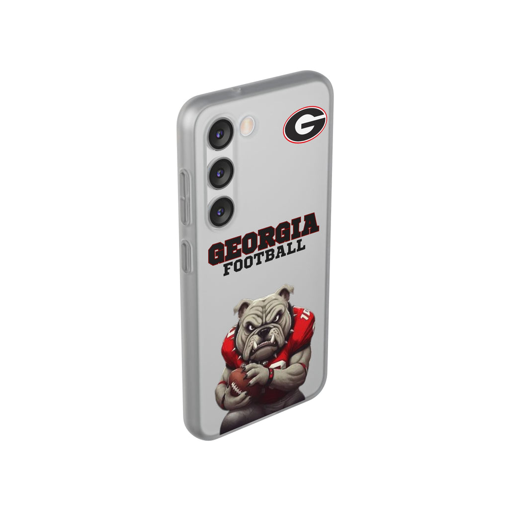 Bulldog Flexi Case for Georgia Fans, Sports Phone Cover, Football Gift, Personalized Phone Case, Pet Lovers Accessory