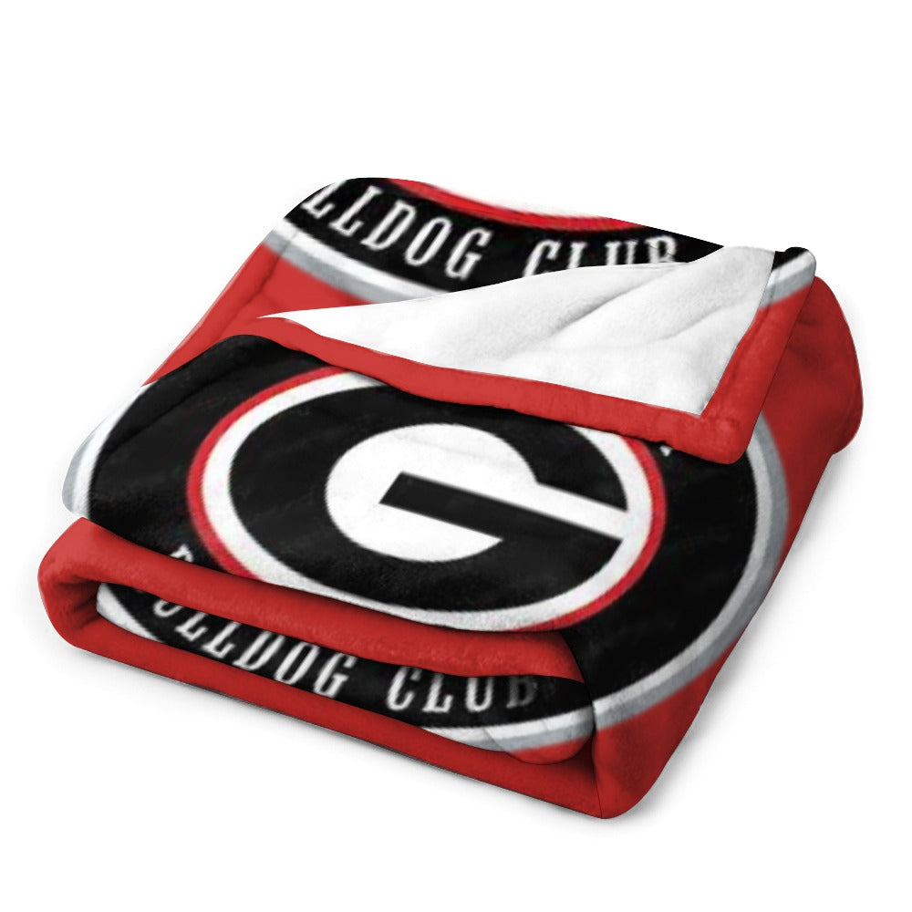 NDO Designs-GA Bulldogs Super Soft Flannel Blanket Multiple Sizes