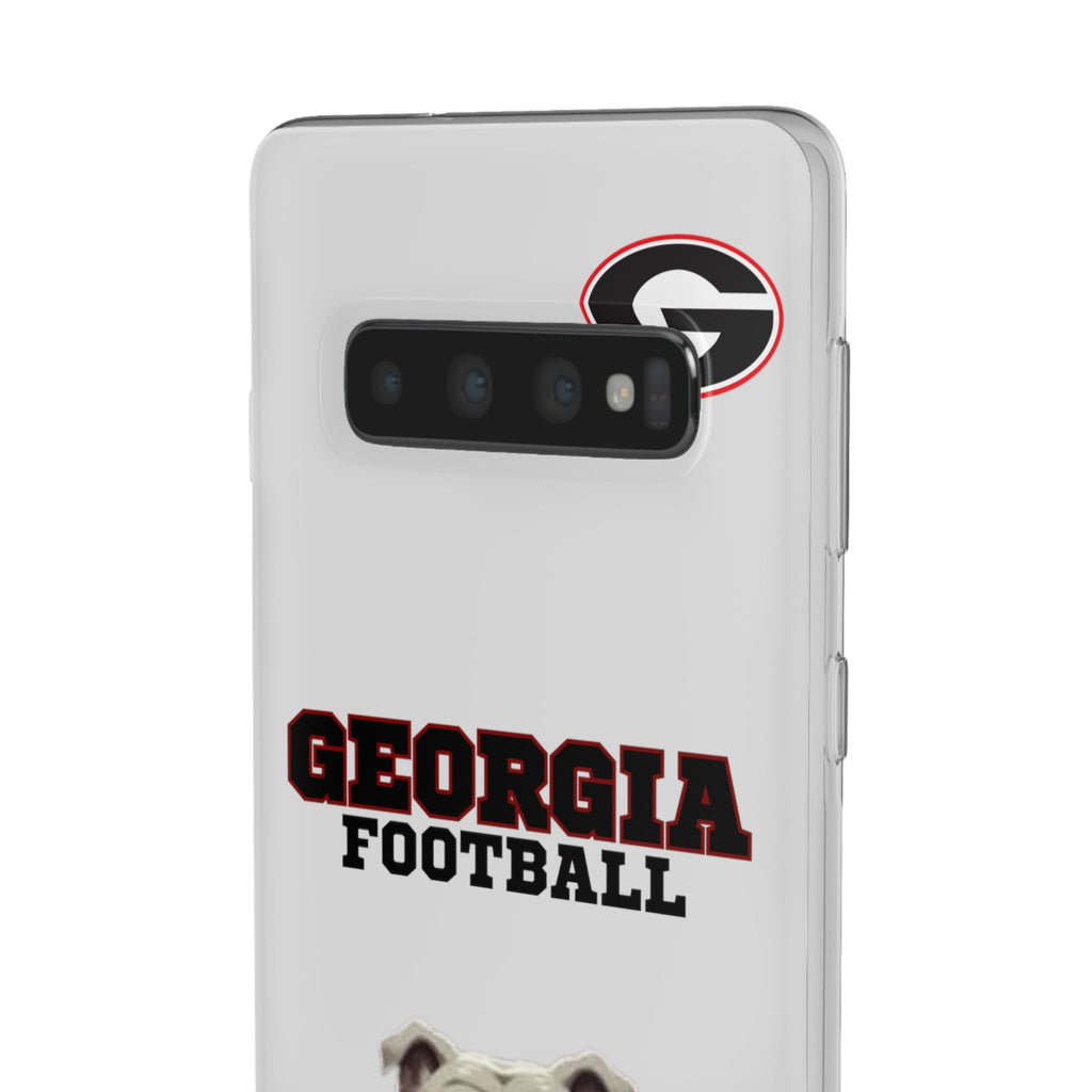 Bulldog Flexi Case for Georgia Fans, Sports Phone Cover, Football Gift, Personalized Phone Case, Pet Lovers Accessory