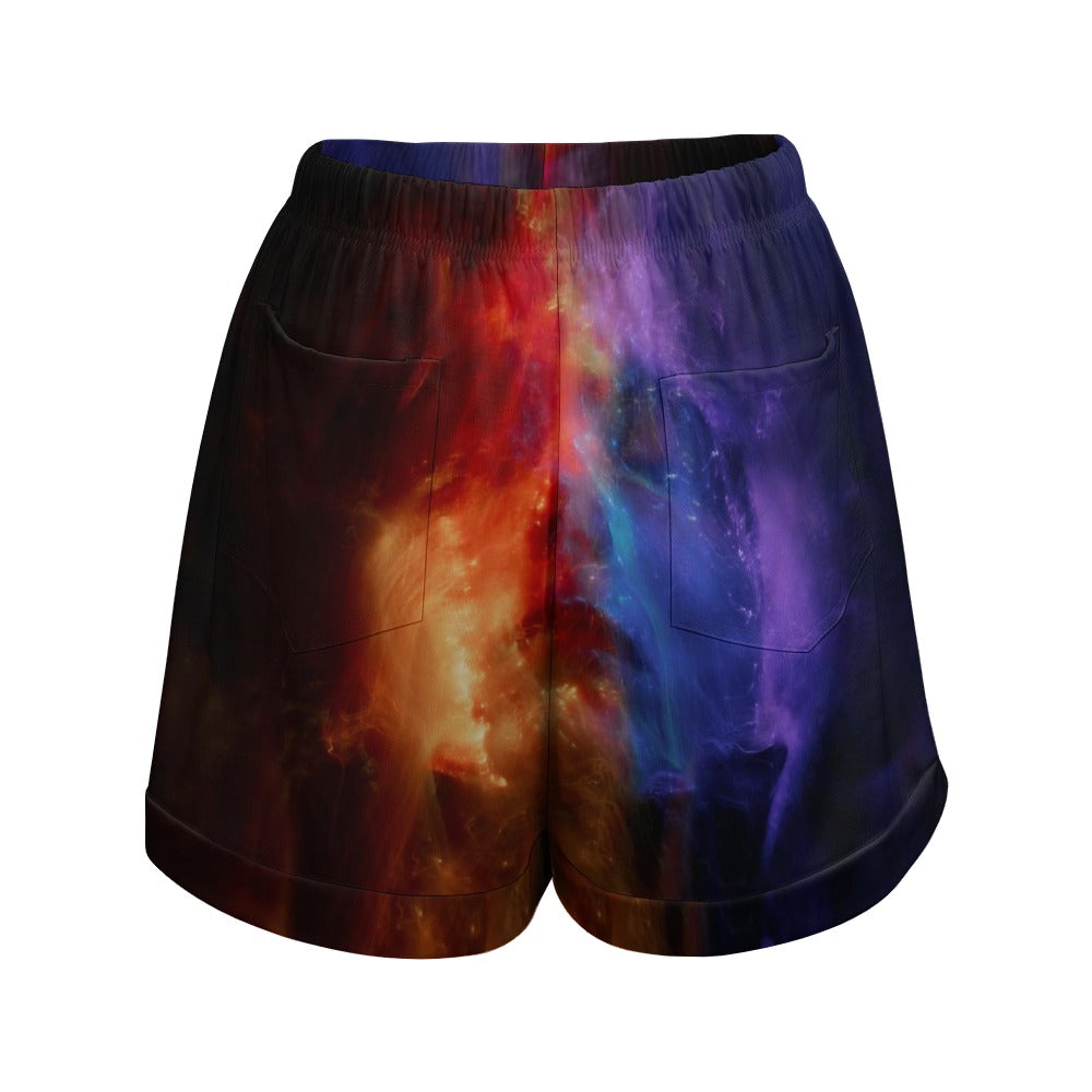 NDO Designs HP High Waist Loose Elastic Waist Shorts