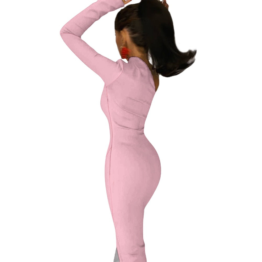 NDO Designs Half Sleeve Slit Dress