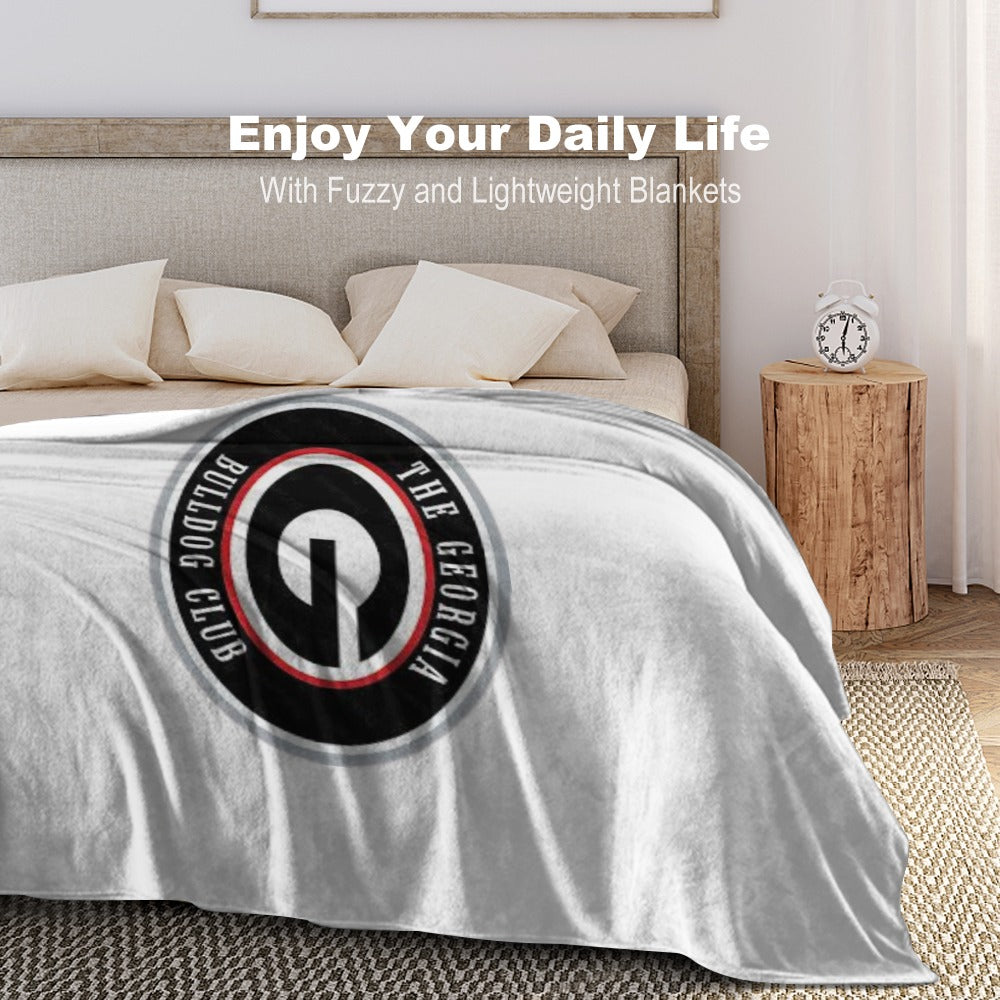 NDO Designs-GA Bulldogs Super Soft Flannel Blanket Multiple Sizes