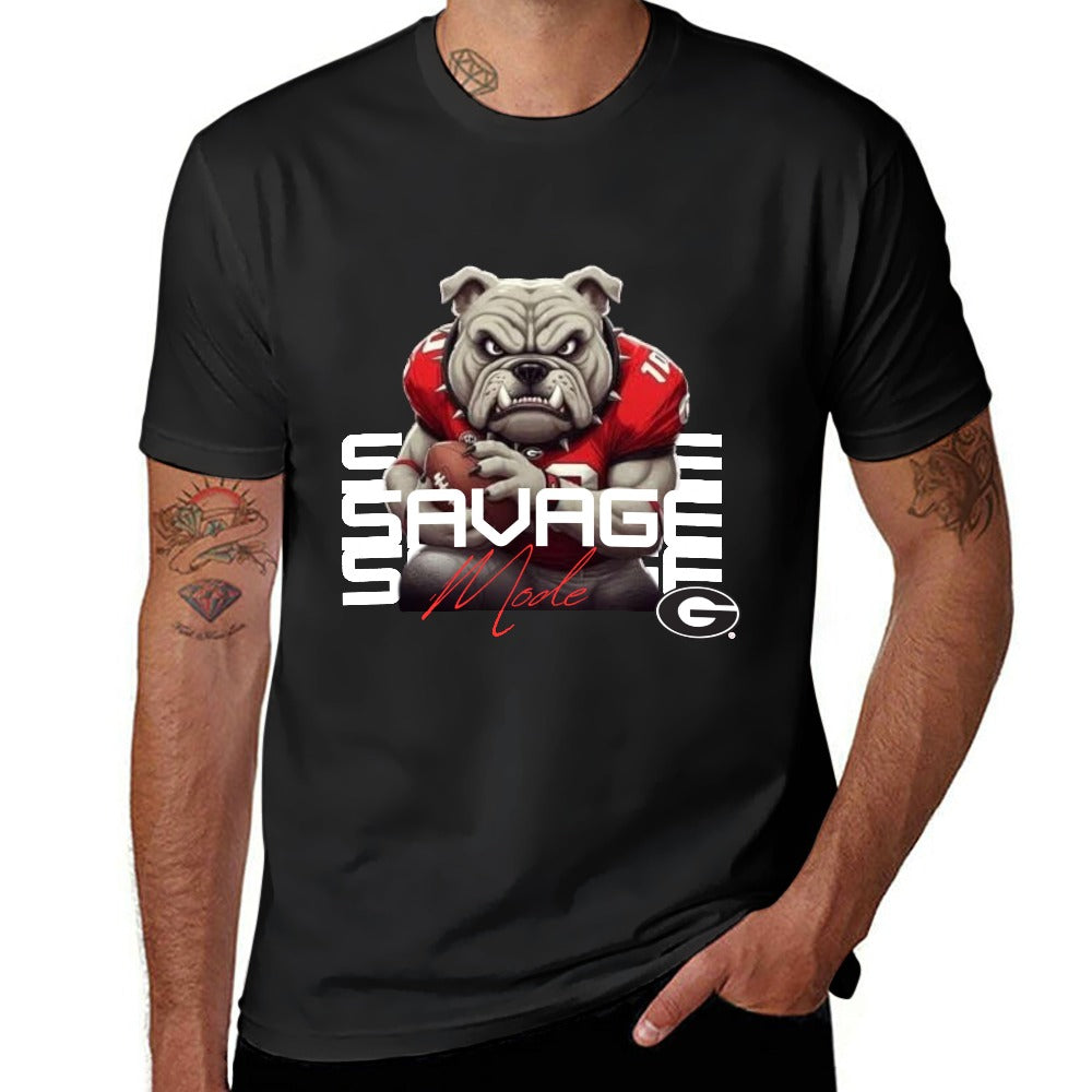 2025 GA Bulldogs Savage New 150g Men's  Short Sleeve T-shirt