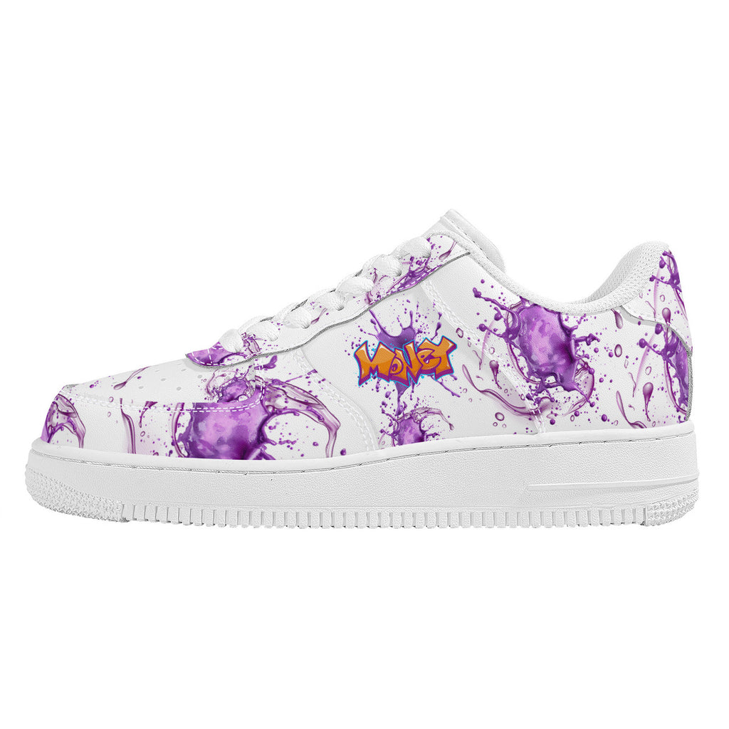 NDO Purple Money Splat -SF_F8 Low Top Sneaker
