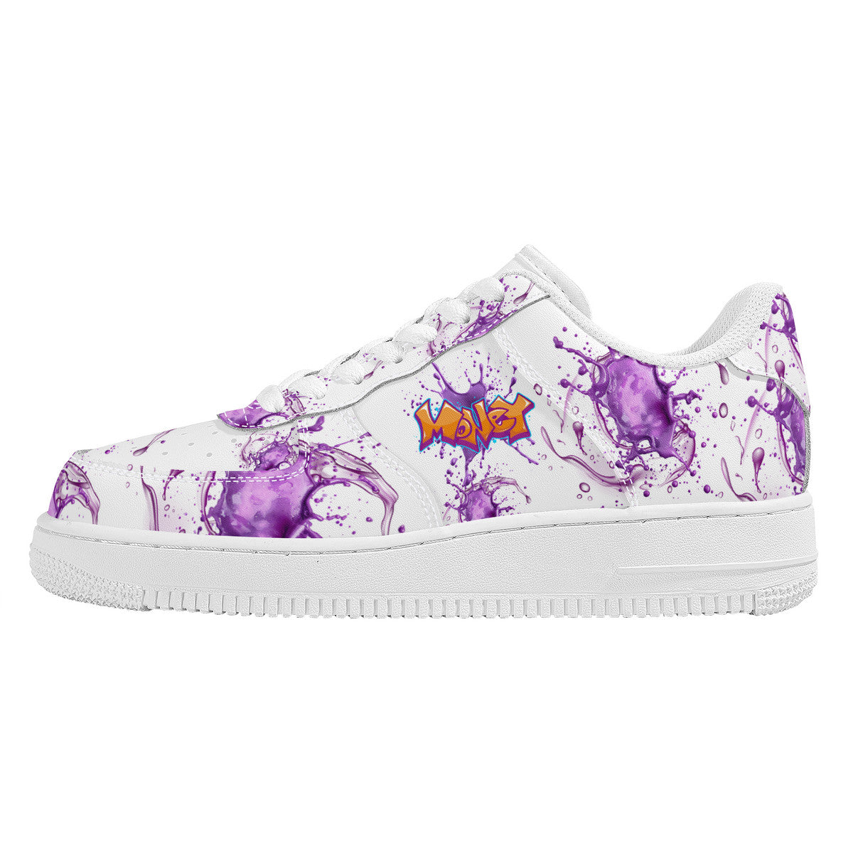 NDO Purple Money Splat -SF_F8 Low Top Sneaker