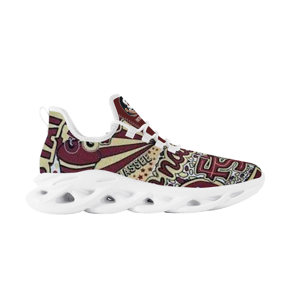 NDO-FSU Seminoles Football SF_K14 Flex Control Sneaker - White
