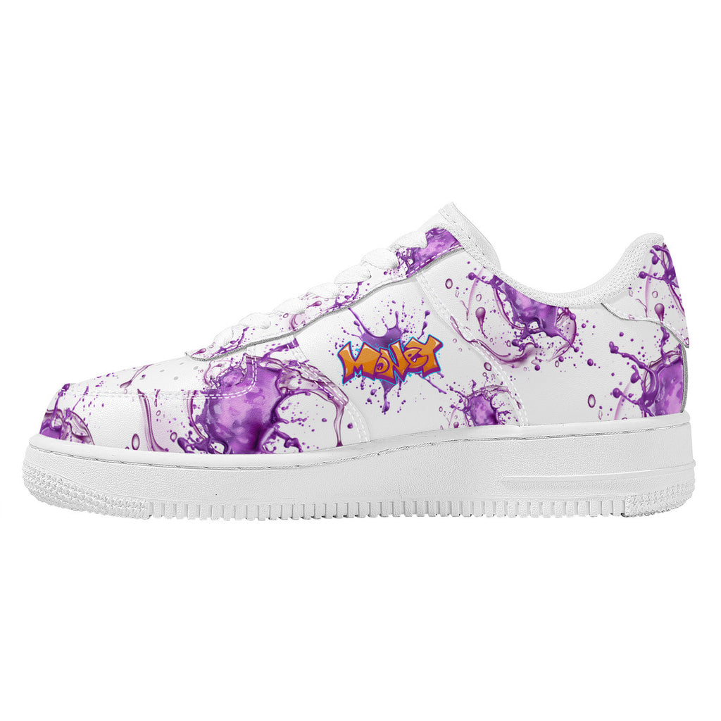 NDO Purple Money Splat -SF_F8 Low Top Sneaker