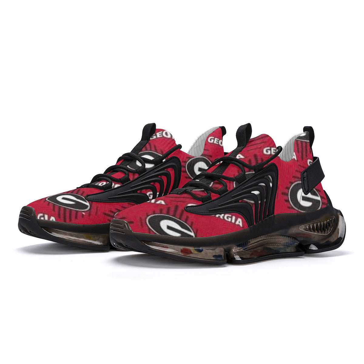 NDO-GA Bulldogs-ALl Over SF_S36 Air Max React Sneakers - Black