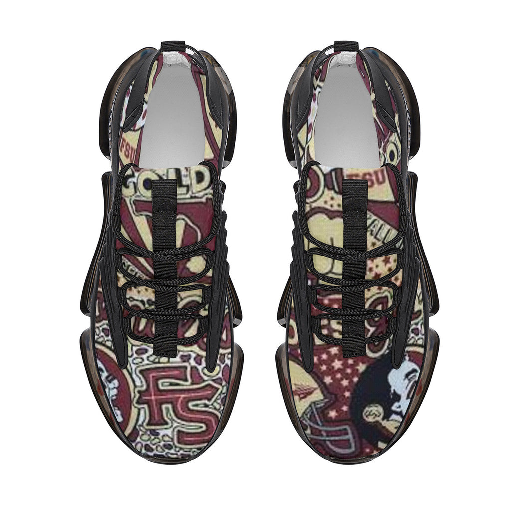 NDO Designs-FSU Seminoles SF_S36 Air Max React Sneakers - Black