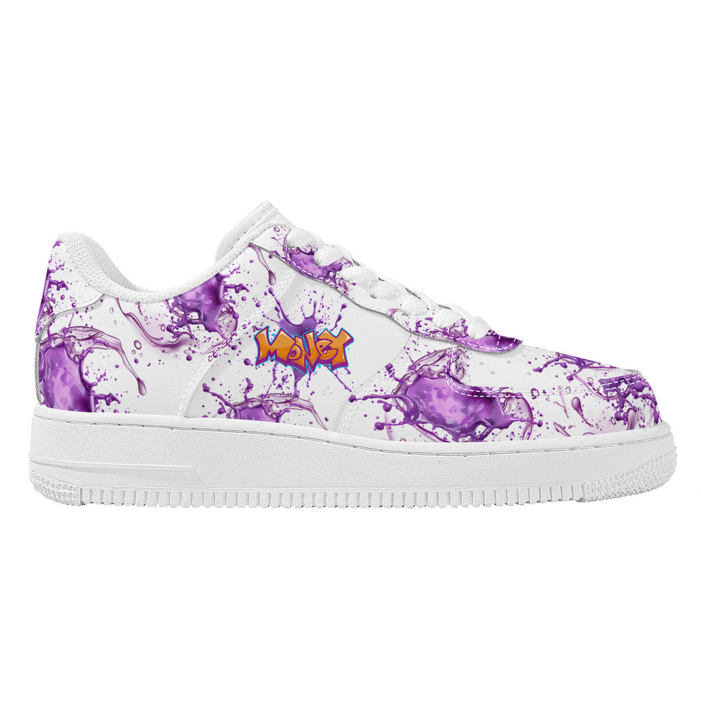 NDO Purple Money Splat -SF_F8 Low Top Sneaker