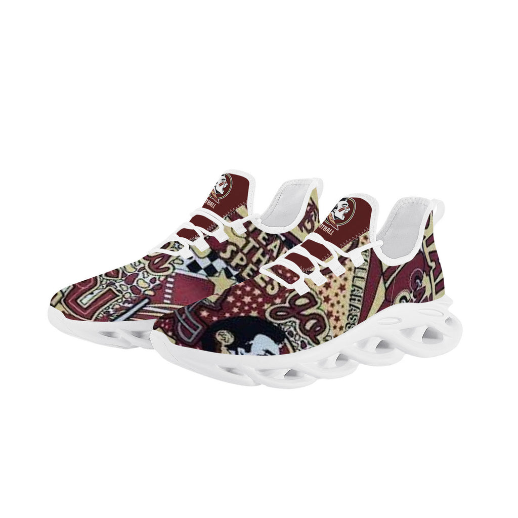 NDO-FSU Seminoles Football SF_K14 Flex Control Sneaker - White